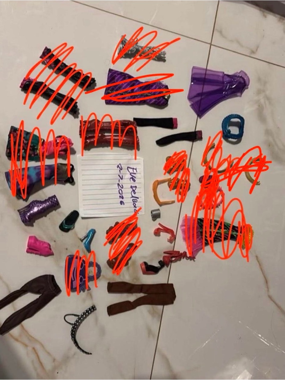 monster high accessories lot